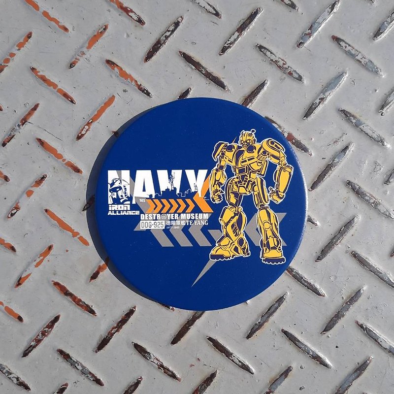 【2024 Steel Alliance Special Exhibition】Robot Exclusive Coaster - Coasters - Pottery Blue