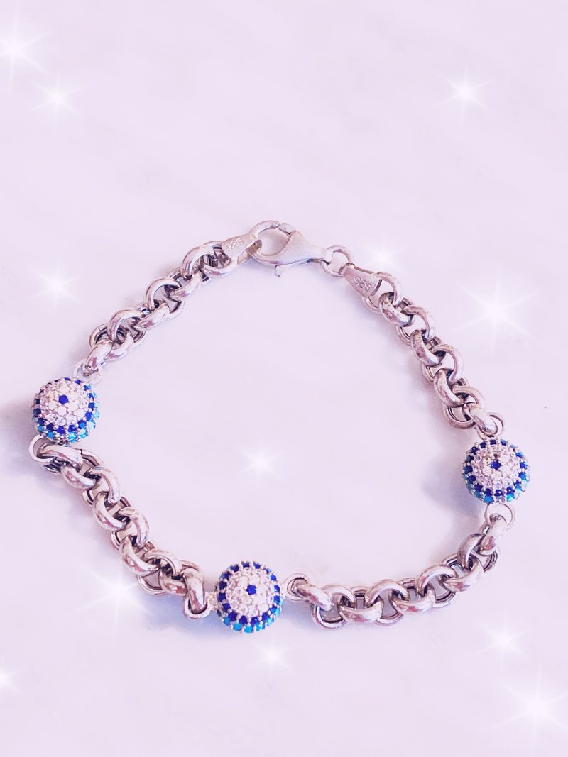 Evil eye palace silver braslet - Bracelets - Sterling Silver Multicolor