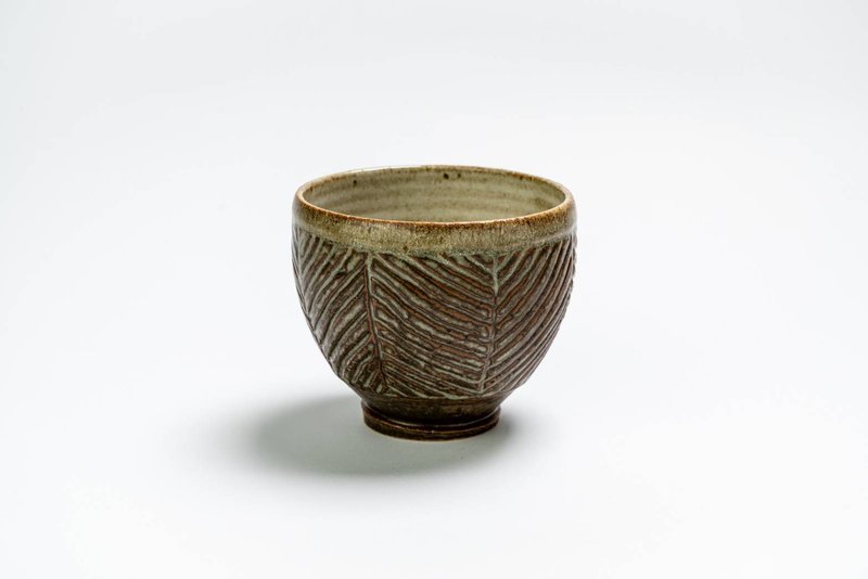 曾永鴻  葉紋灰釉茶杯 - 茶壺/茶杯/茶具 - 陶 