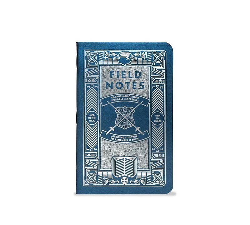 U.S.A. FIELD NOTES BRAND_Foiled Again FNC-59 - Notebooks & Journals - Paper Blue