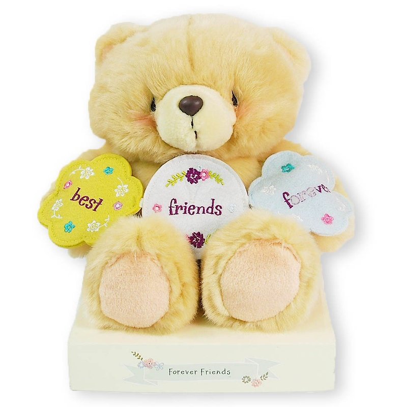 8 inches/best friend fluffy bear [Hallmark-ForeverFriends fluff-birthday series] - Stuffed Dolls & Figurines - Other Materials Brown