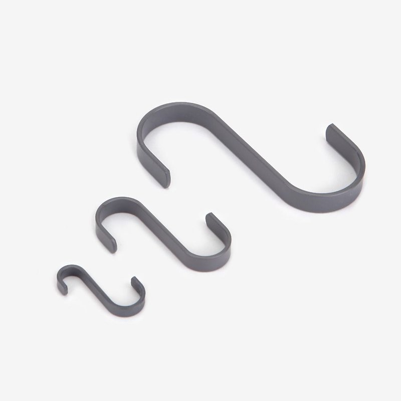 Nordic wind S hook 3~8cm integrated group - gray (6 in), E2D48040S - Hangers & Hooks - Other Metals Gray