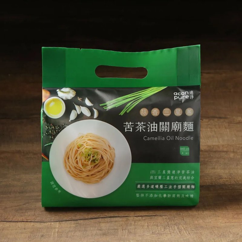 Chunmei_Lianjing_Bitter tea oil Guanmiao noodles_Garlic three-star green onion - Noodles - Other Materials 