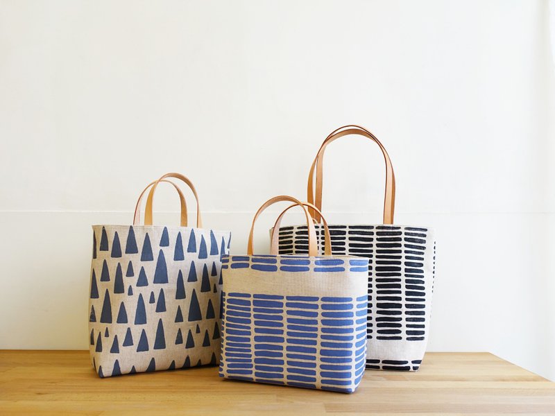 ハンドシルクプリント フリーコンビネーショントートバッグ 手持ち/ショルダー/クロスボディ 全6色 - トートバッグ・ハンドバッグ - コットン・麻 多色