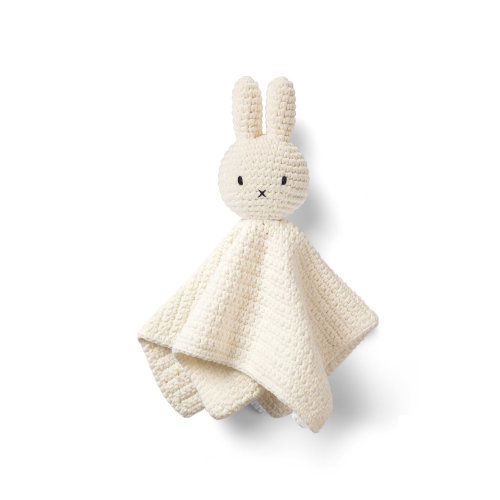 橘荷屋 x Miffy 荷蘭 Just Dutch | Miffy 米飛兔 手工編織 嬰幼兒安撫巾 白色