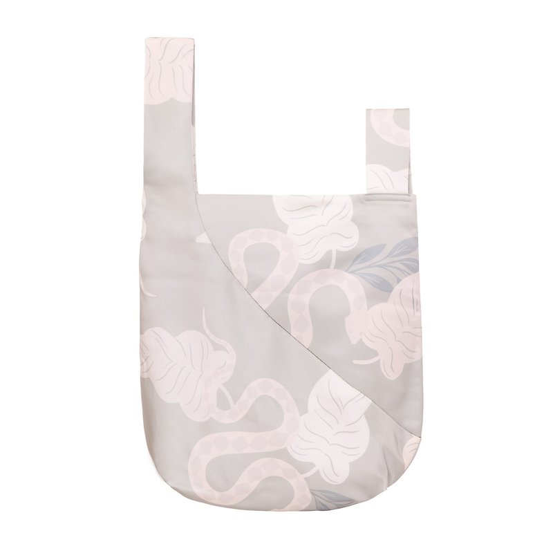 Japanese milk tea color elegant printed handbag limited time offer buy and get 880 yuan small handbag - Handbags & Totes - Polyester Khaki