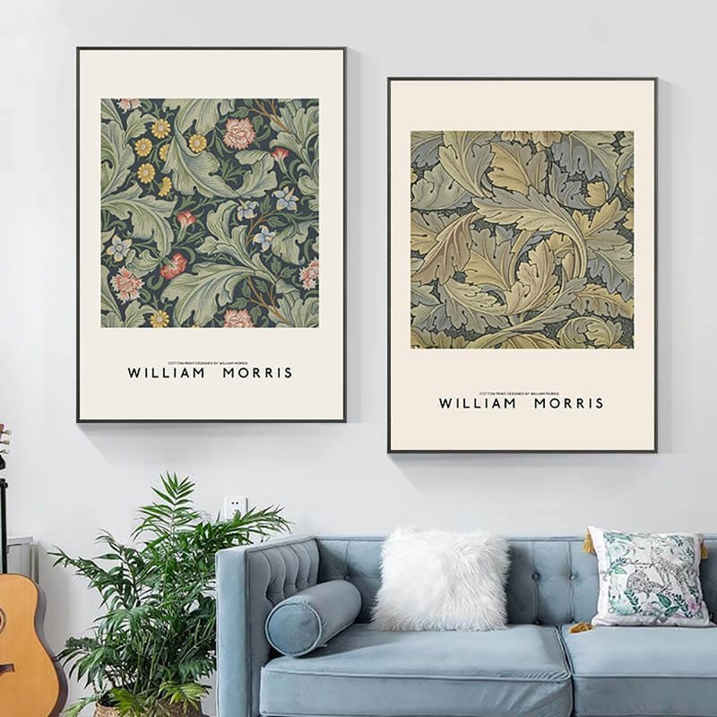 William Morris Printing_Painting_Art Series_Made in Taiwan, quick delivery in two working days - Posters - Cotton & Hemp Multicolor