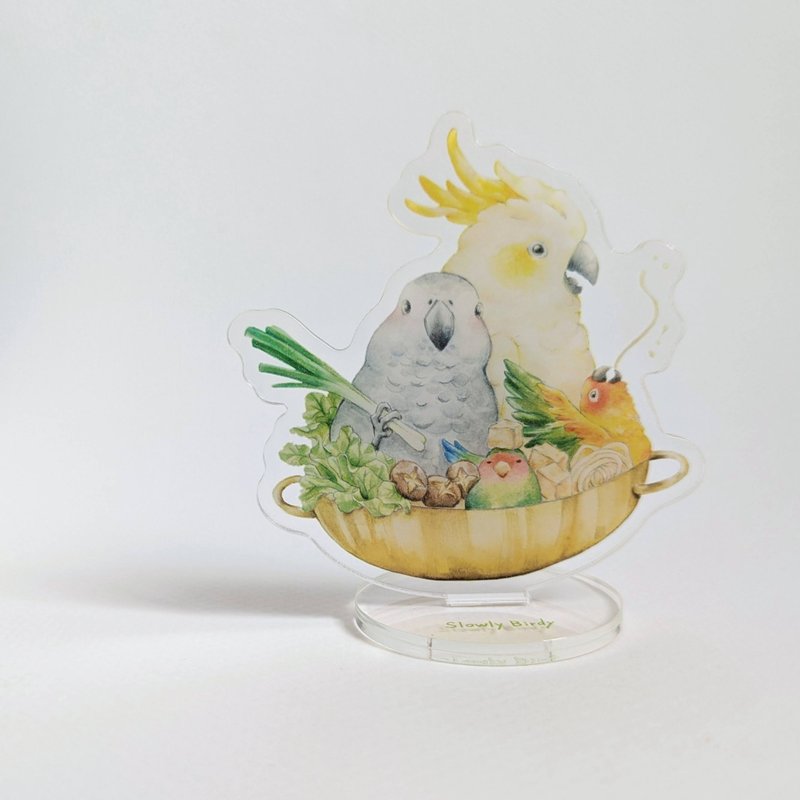 鳥鳥火鍋壓克力立牌 - 擺飾/家飾品 - 壓克力 多色