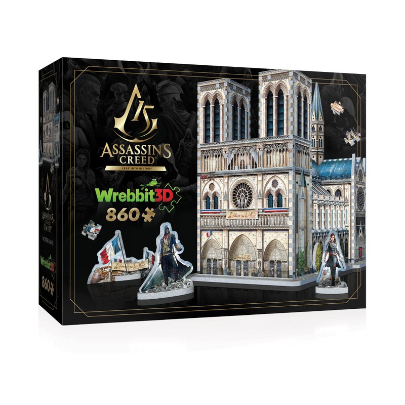 Assassin's Creed Unity - Notre-Dame/3D Puzzle - Puzzles - Other Materials Multicolor