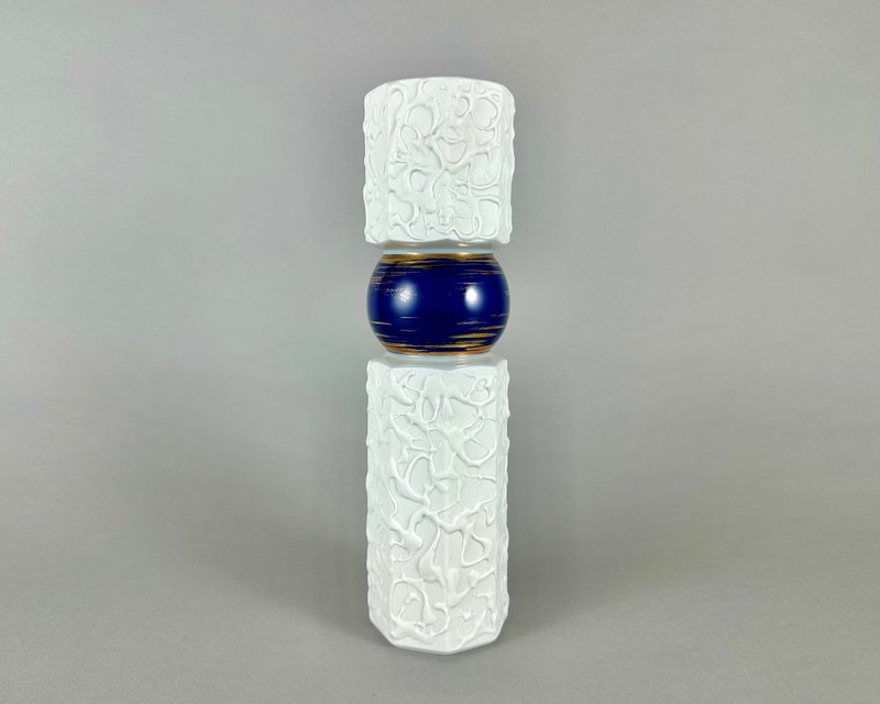 花瓶復古皇家瓷巴伐利亞 KPM 瓷花瓶復古 1950 年代 - 花瓶/花器 - 瓷 白色