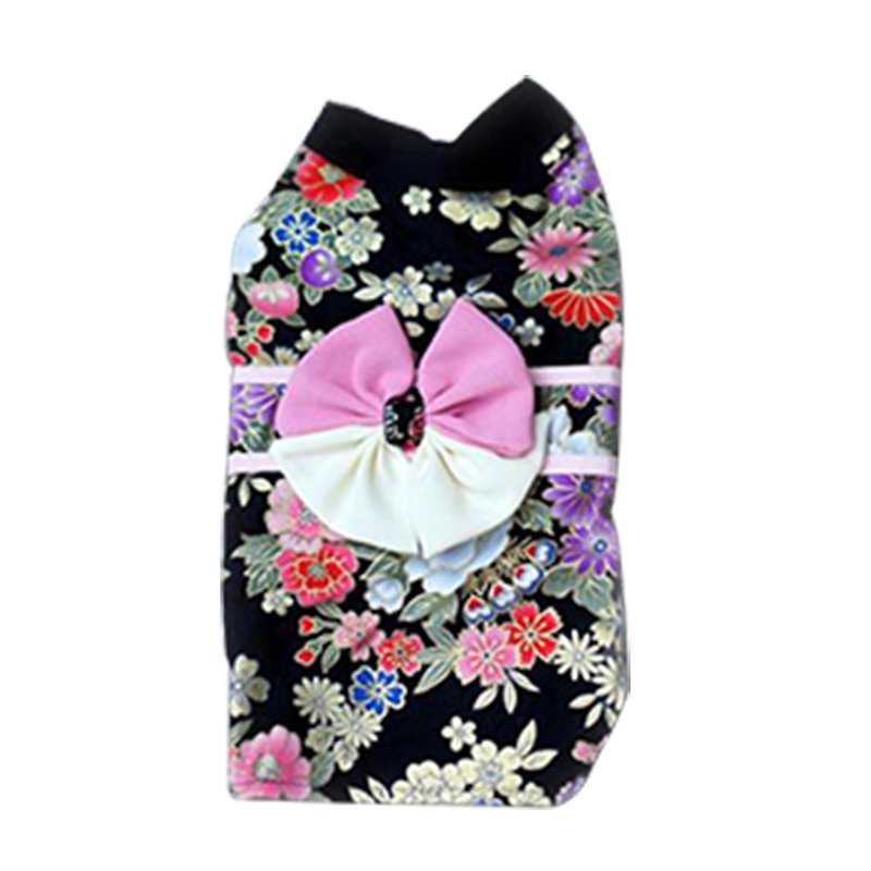 Pet kimono cat and dog universal bathrobe Jinyao Baihua 2L - Clothing & Accessories - Cotton & Hemp 