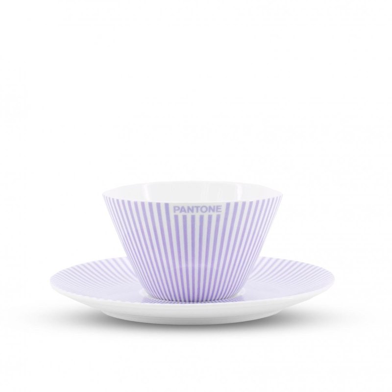 Limited Edition Fine China Espresso Cup Set - Lavender - ถ้วย - ดินเผา สีม่วง