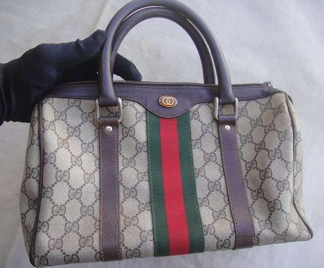 Vintage Gucci Boston Bag Purse Satchel