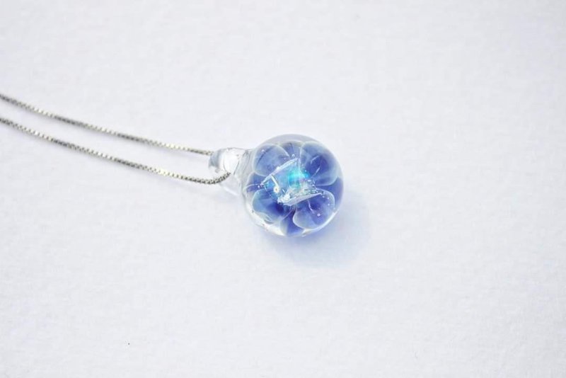glass necklace fractal Gemstone - Necklaces - Glass Multicolor