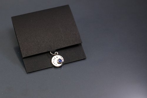 Maple jewelry design 刻字系列-小圓吊飾925銀項鍊
