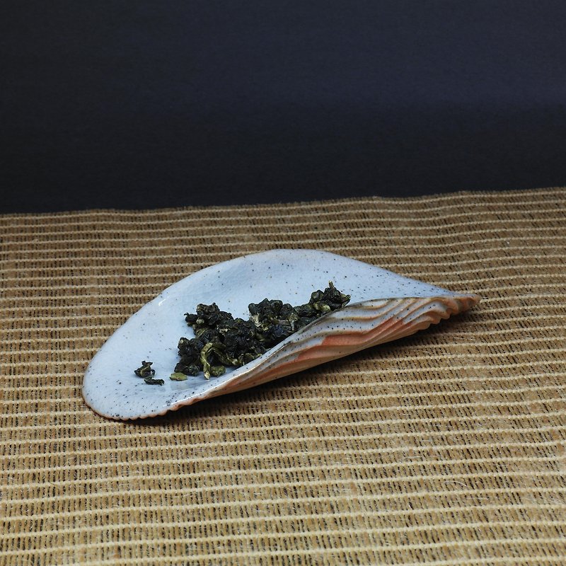 蘇打釉茶則 素面 手作陶藝 茶道具 - 茶壺/茶杯/茶具 - 陶 白色