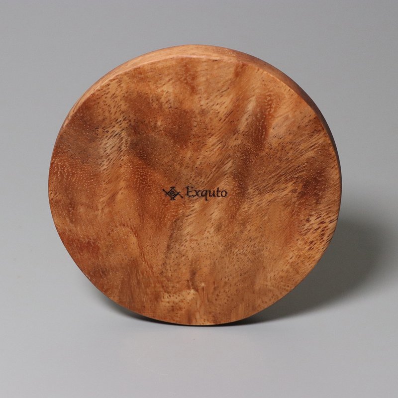 Acacia wooden coaster | round - Coasters - Wood Brown