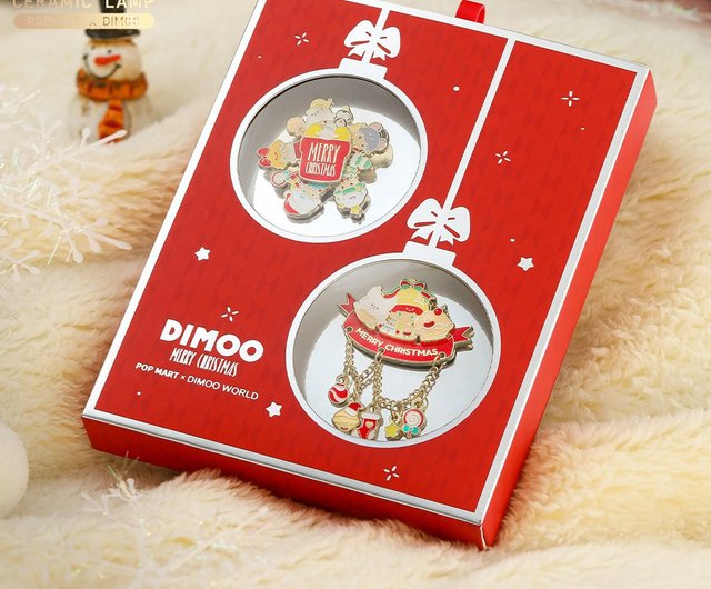 Dimoo Christmas badge gift box - Shop POPMART-Fubees Stuffed Dolls