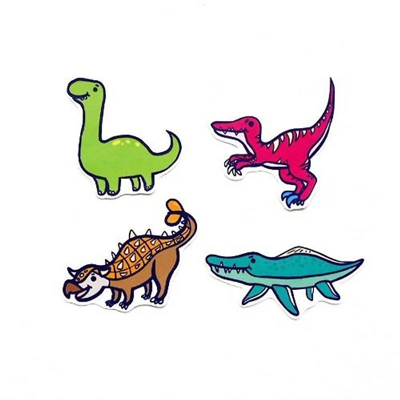 1212 design fun funny stickers waterproof stickers everywhere - Jurassic Park combinations 2.0 - สติกเกอร์ - กระดาษ หลากหลายสี