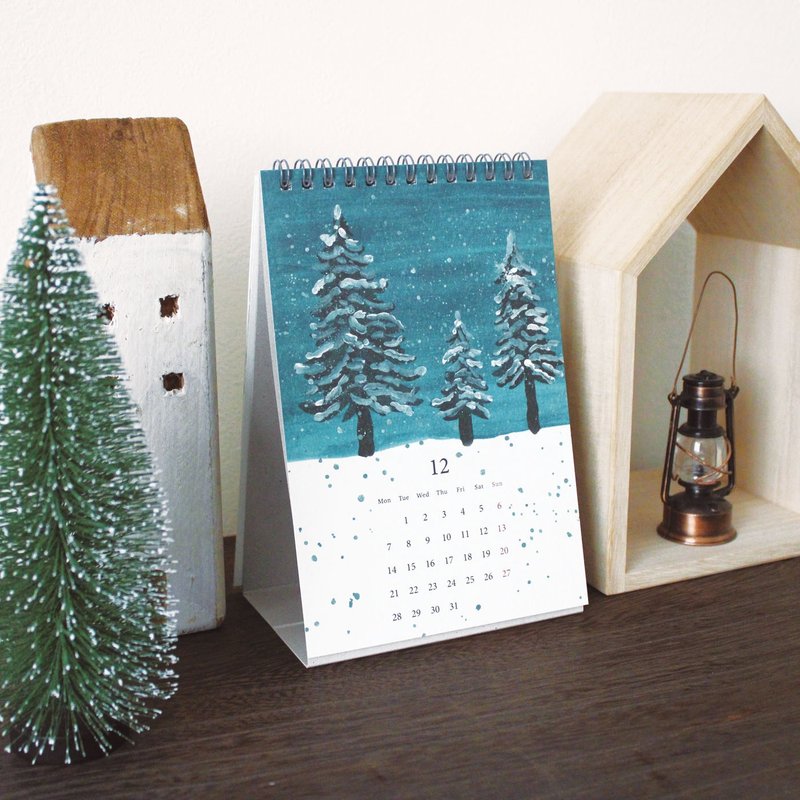 MATOKA カレンダー 2026年版 卓上 リングタイプ Memoire - 日曆/月曆/年曆 - 紙 