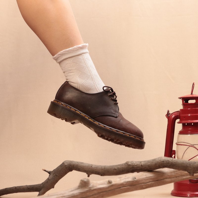 Tsubasa.Y│UK4 Dr.Martens Low Barrel Martin J17 Brown Imperial Old Martin Leather - Other Women's Shoes - หนังแท้ สีนำ้ตาล