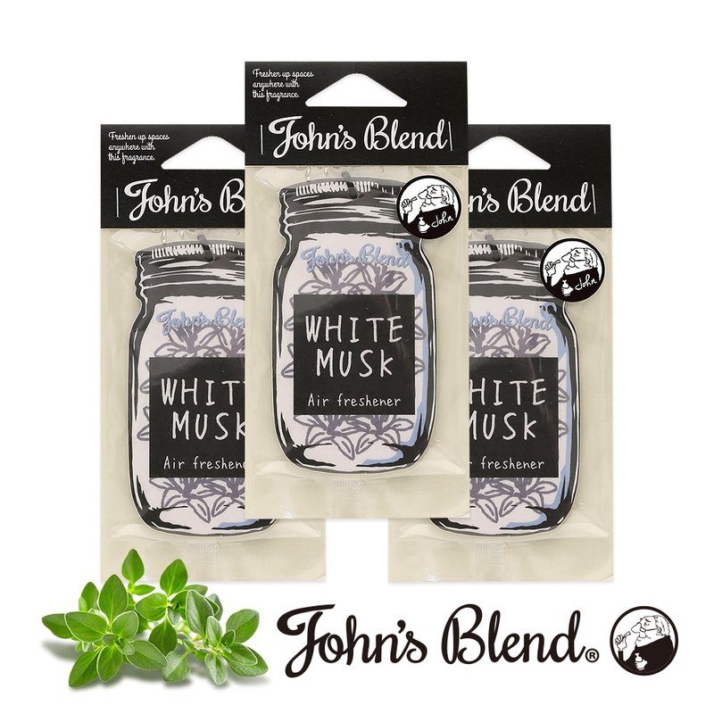 日本Johns Blend 香氛片 經典白麝香3入組 - 香氛/精油/擴香 - 其他材質 黑色