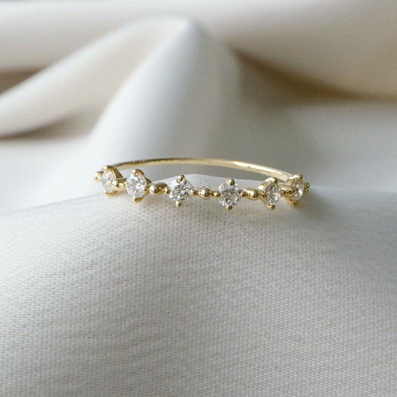 Gypsophila ring - แหวนทั่วไป - เพชร สีทอง