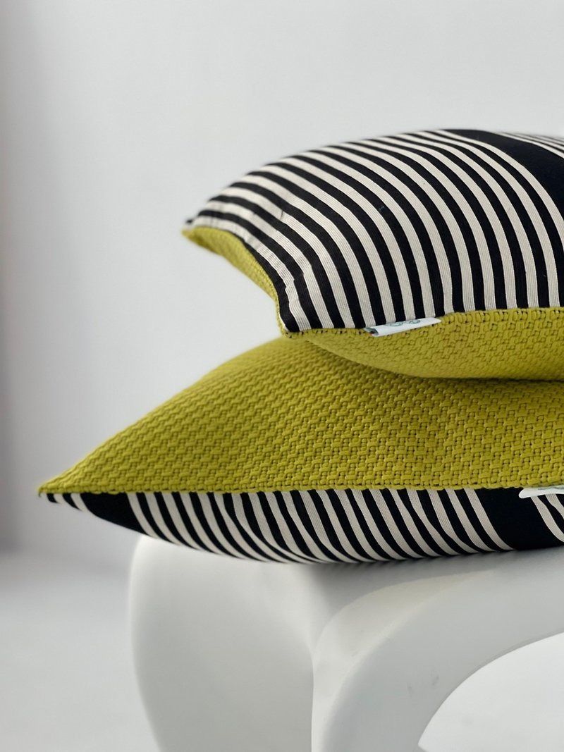 Designer Throw Pillow Classic Handmade Double Sided Throw Pillow - Pillows & Cushions - Cotton & Hemp 