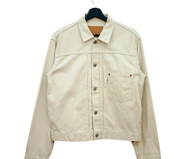 LEVI'S 506XX 71506 LVC TYPE1 A generation of beige denim jacket