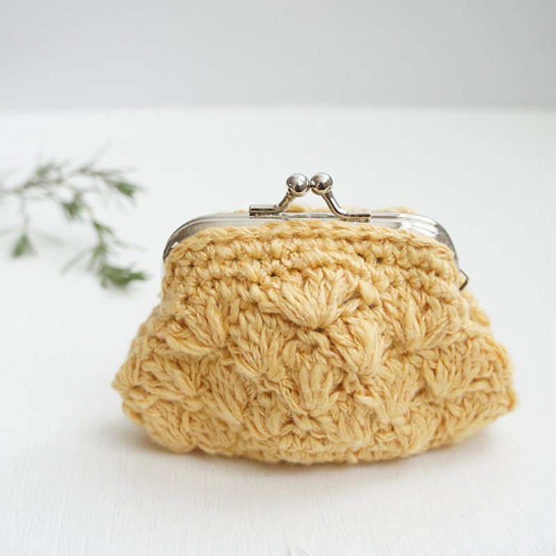 Ba-ba handmade ☆ crochet coinpurse (No. C 494) - Toiletry Bags & Pouches - Other Materials Yellow