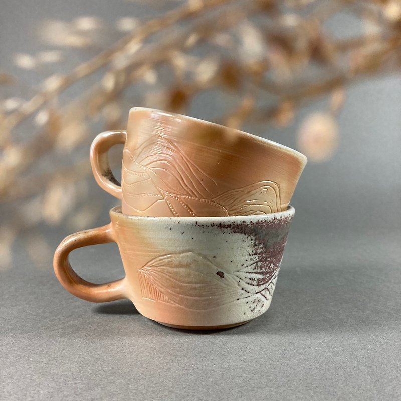 Firewood Shanshui Cup Type A - Cups - Pottery Brown