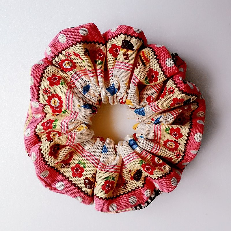 Russian doll castle super - elastic - large intestine donut fat bowel hair bundle hair ornaments - เครื่องประดับผม - ผ้าฝ้าย/ผ้าลินิน สึชมพู