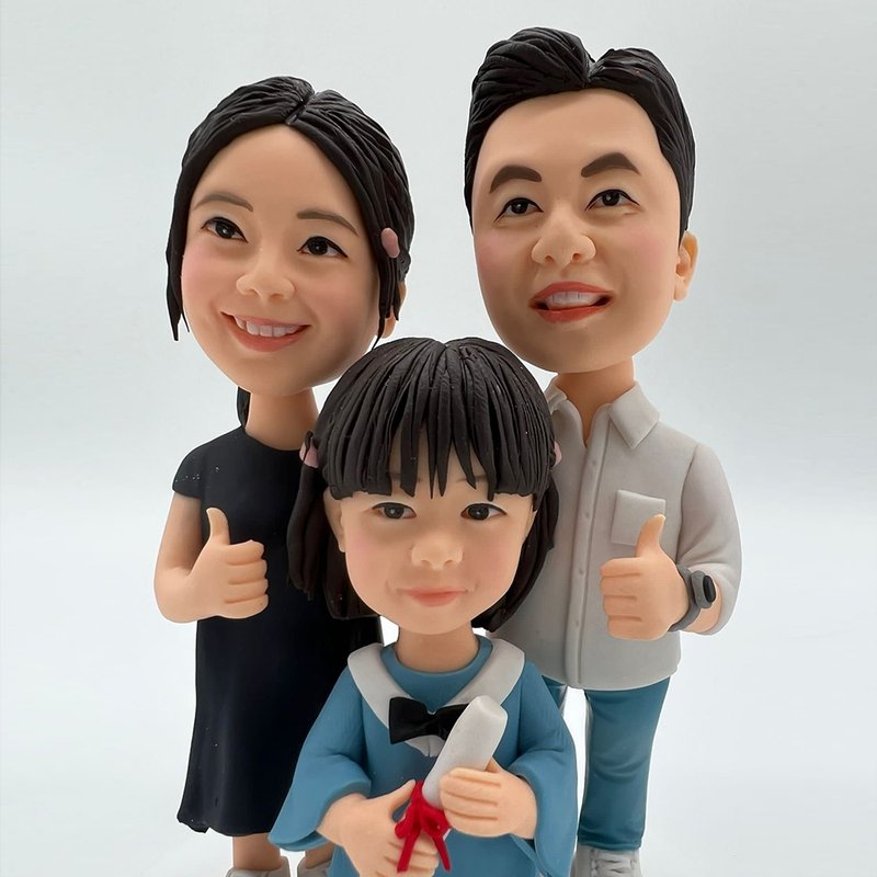 The live-action version of the portrait can choose the height and get a flat plate - Stuffed Dolls & Figurines - Clay Multicolor