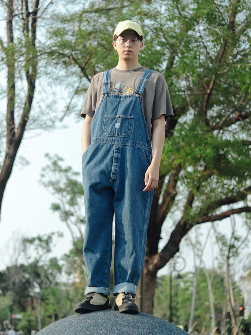 Tsubasa.Y│Pointer suspenders 010 low back blue 55 waist suspenders overalls  - Shop tsubasay Overalls & Jumpsuits - Pinkoi