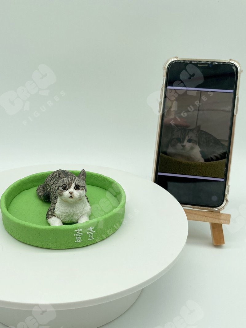 港短唐貓  Pawsome 寵物彩陶公仔 Pawsome clayfigure - 陶藝/玻璃 - 陶 多色