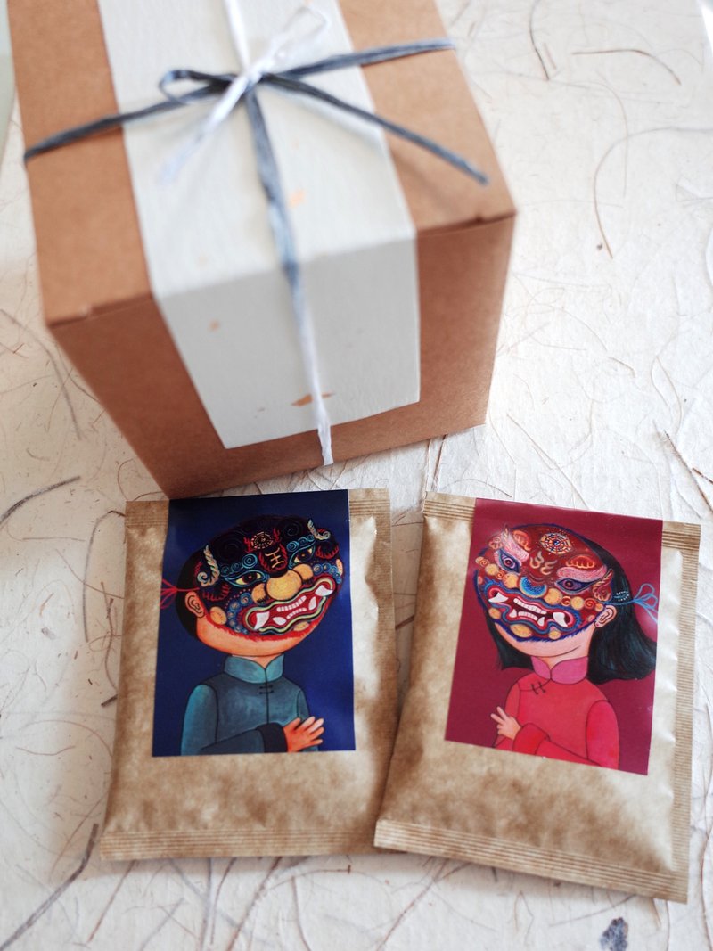 Art Series Oolong and Black Tea Gift Box Set-Child Matching-A set of 12 - ชา - วัสดุอื่นๆ สีกากี