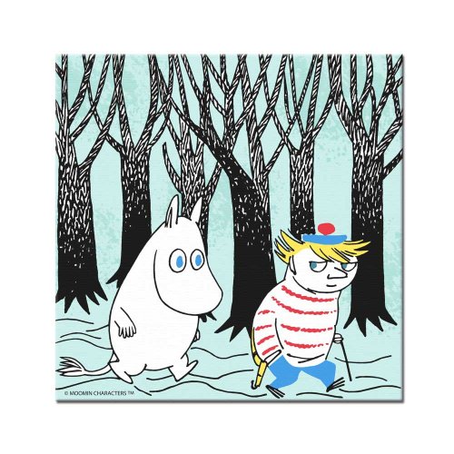 moomin嚕嚕米授權 - 無框畫60*60cm:【嚕嚕米和迪琪】