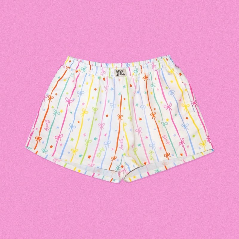 DADDY | Ribbon Rainbow Shorts, shorts with a super cute bow print. - 設計 ...