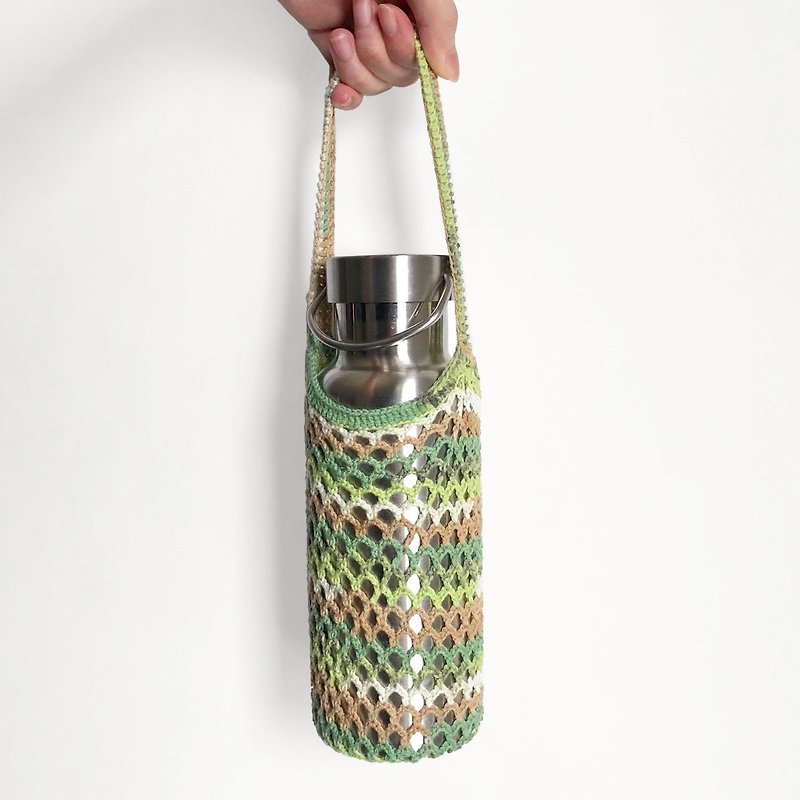 Can store Dongdong beverage bag _ Kiwi - ถุงใส่กระติกนำ้ - ขนแกะ สีเขียว