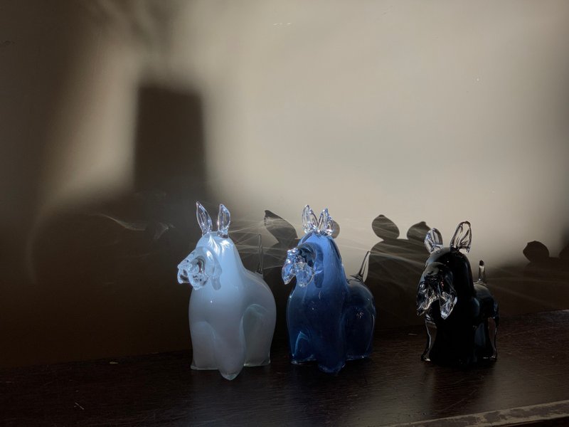 Glass dog | - ของวางตกแต่ง - แก้ว หลากหลายสี