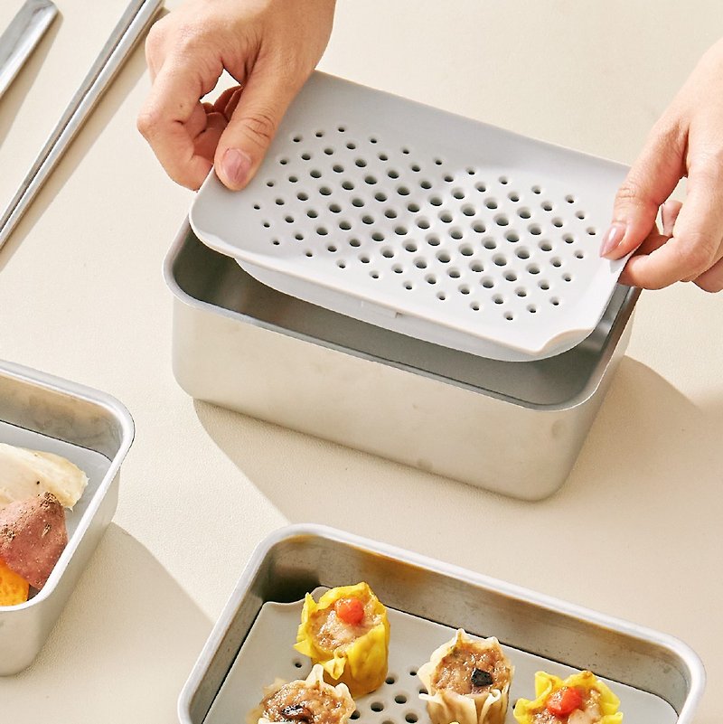 【Accessories】Double Box Universal Steam Rack - Lunch Boxes - Silicone 