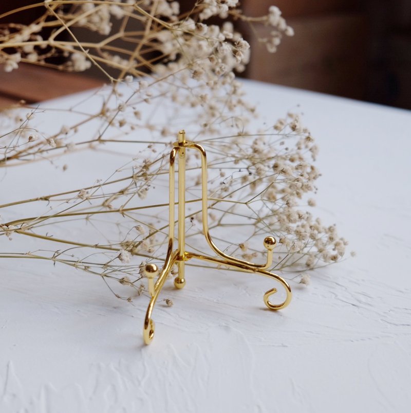 metal stand for marble coasters - ของวางตกแต่ง - โลหะ สีทอง