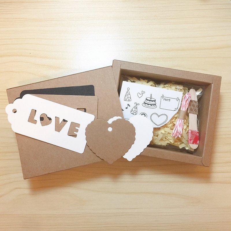加購禮盒 DIY包裝禮盒套裝 - 包裝材料 - 紙 咖啡色