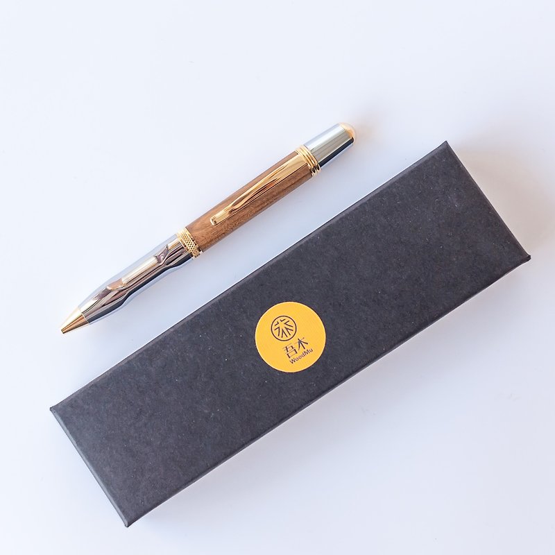 Ballpoint pen [With black pen box / with refill] Gift for teacher Graduation gift Log handmade pen - Other Writing Utensils - Wood 