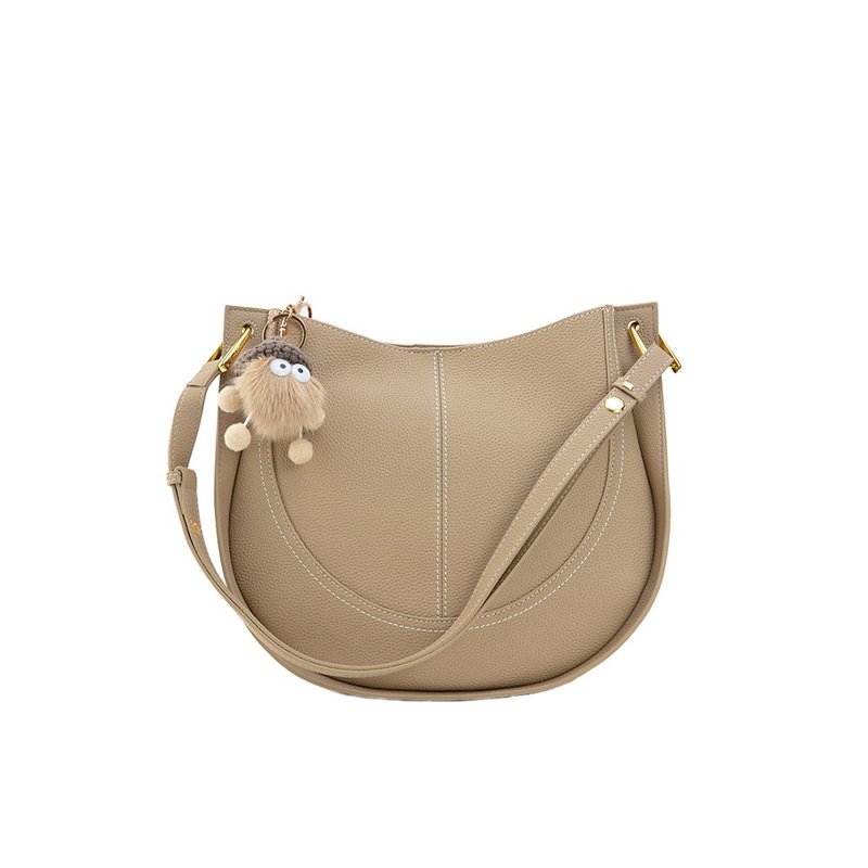 Roberta di Camerino FRIEDA HOBO & CROSSBODY - กระเป๋าแมสเซนเจอร์ - หนังแท้ สีกากี