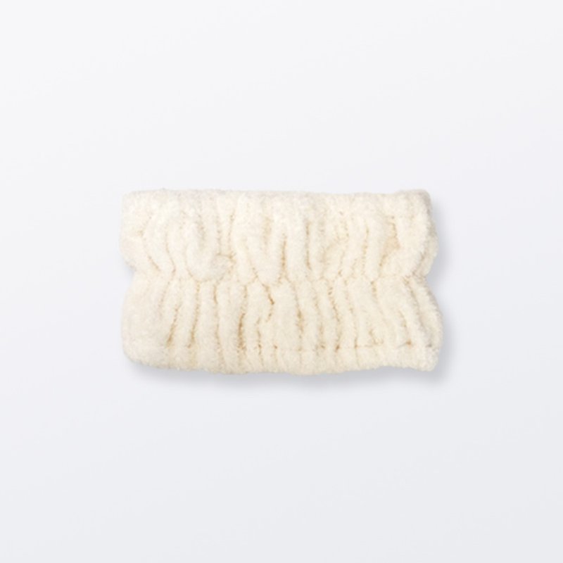 Imabari joint organic cotton headband - เครื่องประดับผม - ผ้าฝ้าย/ผ้าลินิน ขาว