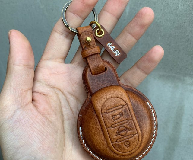 Pueblo Wax Leather car key case, car key cover, mini cooper countryman  clubman - Shop Shao Leather Keychains - Pinkoi