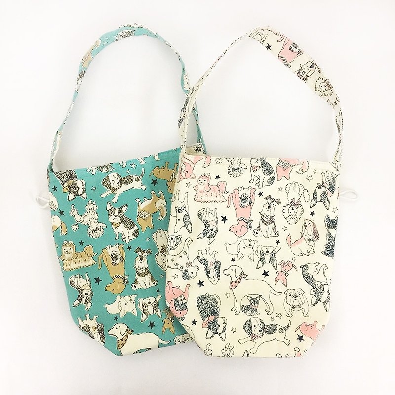 Dog Encyclopedia Outing Bag Tote Bag Drink Bag Waterproof Tote Bag - Handbags & Totes - Cotton & Hemp 
