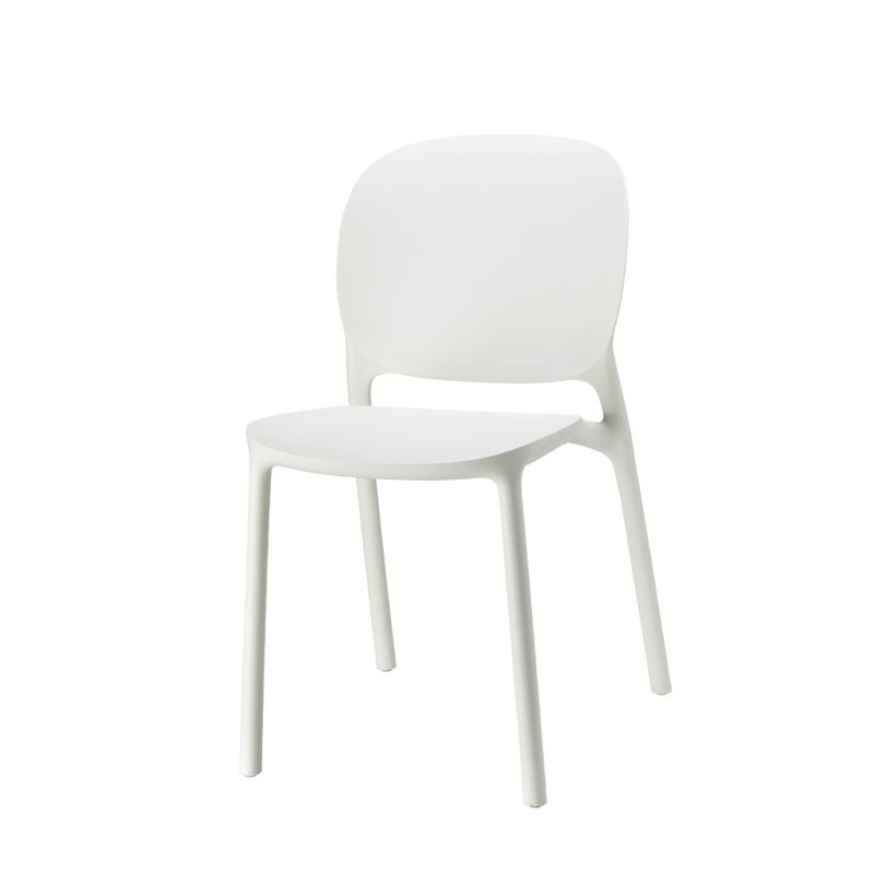 Hug Hug Chair Side Chair Ivory White - Chairs & Sofas - Eco-Friendly Materials White