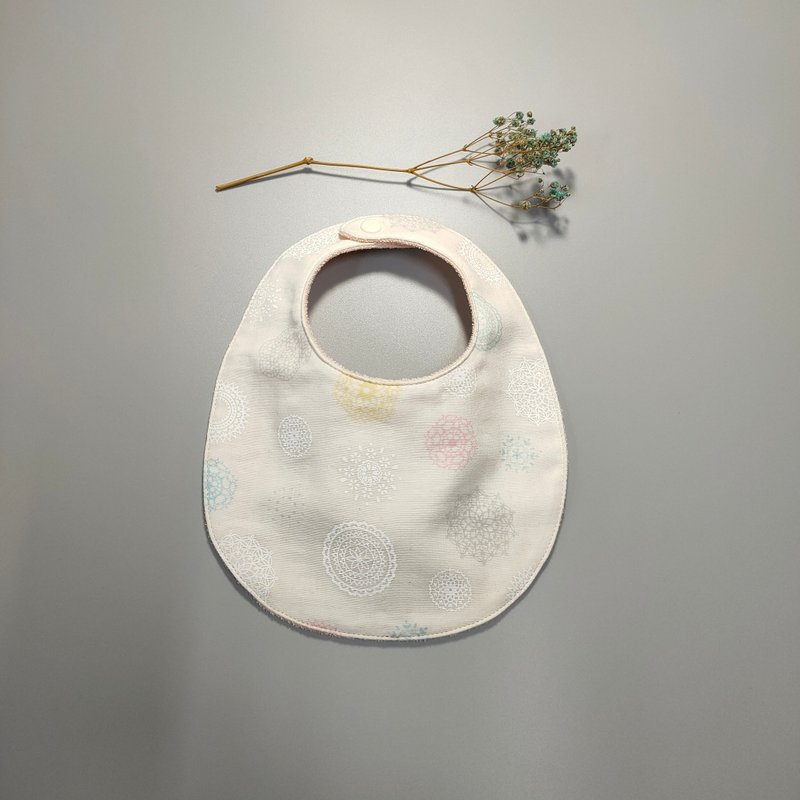 Baby bib bib with round lace - Bibs - Cotton & Hemp 